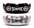 Sempre Custom Club Logo Gumshield - Roger Gracie Jiu Jitsu example in black and silver
